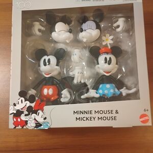 Mattel Mickey & Minnie Mouse Figure Set - Black, Red, Blue